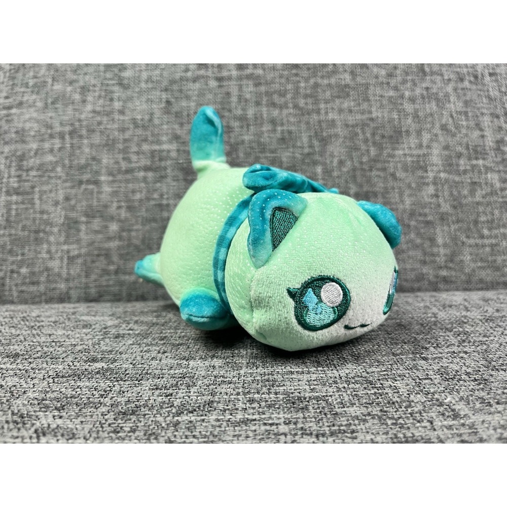 Aphmau MeeMeows Kim Cat 6" Plush Series 6 Glitter Edition Teal Green